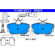 Τακάκια Σετ VW SHARAN 2000 - 2010 ( 7M ) ATE 13.0460-2872.2