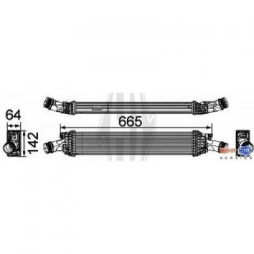 Ψυγείο Intercooler AUDI Q5 2012 - 2016 133006200 Ψυγείο Intercooler AUDI Q5 2012 - 2016 133006200