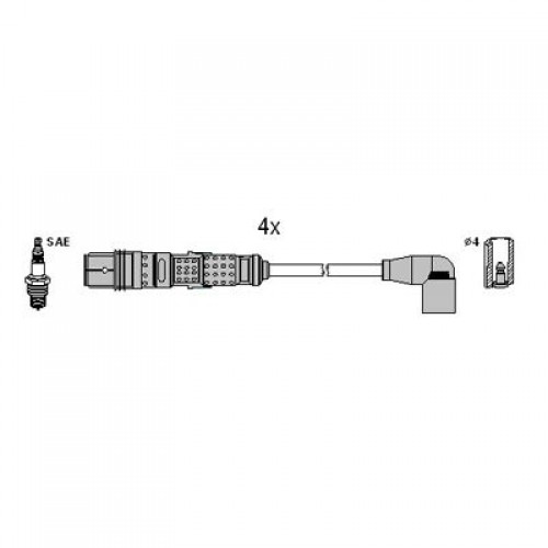 Μπουζοκαλώδιο / Εξαρτήματα Σύνδεσης VW FOX 2005 - 2012 ( 5Z1 ) HITACHI 134959