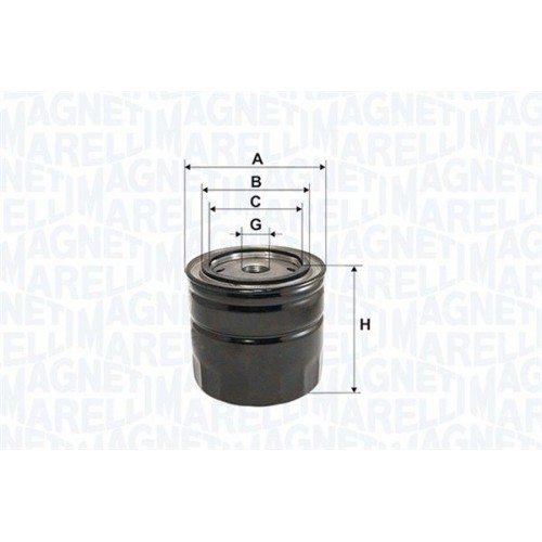 Φίλτρο λαδιού MITSUBISHI LANCER 1992 - 1995 ( CB ) MAGNETI MARELLI 152071758853