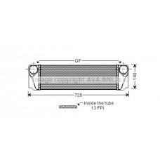 ΨΥΓΕΙΟ INTERCOOLER 3.0 ΒΕΝΖΙΝΗ - 2.0/3.0 ΠΕΤΡΕΛΑΙΟ (550x155x80) (BEHR) BMW 7 Series 2012 - 2015 ( F01 / F02 F/L ) BEHR 158106220
