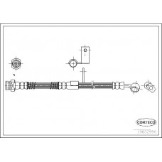Μαρκούτσια Φρενων HYUNDAI ACCENT 2003 - 2005 ( CG ) ( LC2 ) CORTECO 19032996