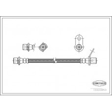 Μαρκούτσια Φρενων TOYOTA AVENSIS 2000 - 2003 ( T220 ) CORTECO 19033053