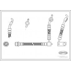 Μαρκούτσια Φρενων TOYOTA YARIS 2003 - 2006 ( XP10 ) CORTECO 19033103