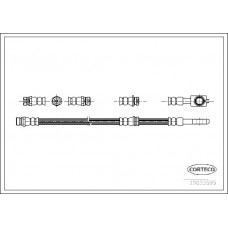Μαρκούτσια Φρενων VW GOLF 2004 - 2008 ( Mk5 ) CORTECO 19033595