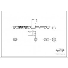 Μαρκούτσια Φρενων HYUNDAI ACCENT 2003 - 2005 ( CG ) ( LC2 ) CORTECO 19035878