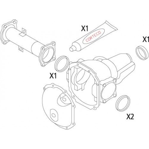 Εξαρτήματα Διαφορικού MITSUBISHI PAJERO 1991 - 1997 CORTECO 19535827