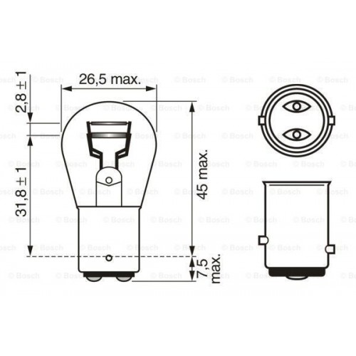 Λυχνία προβολέα LADA NIVA 1995 - 2004 ( 2121 ) BOSCH 1 987 302 202