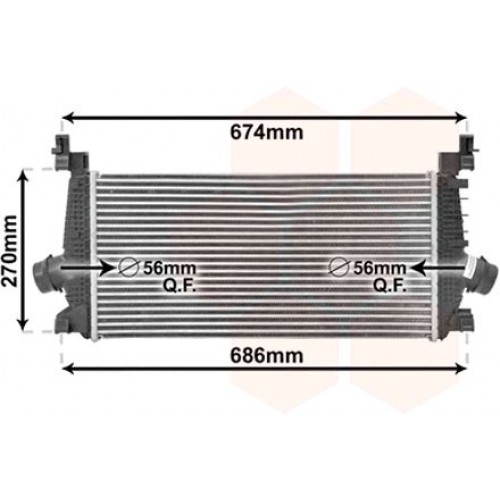 Ψυγείο Intercooler CHEVROLET-DAEWOO CRUZE 2009 - 235006200