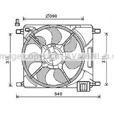 Βεντιλατέρ Νερού CHEVROLET-DAEWOO SPARK 2013 - 236106440