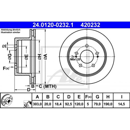 Δισκόπλακες ATE 24.0120-0232.1