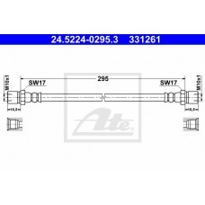 Μαρκούτσια Φρενων VW TRANSPORTER 1979 - 1991 ( T3 ) ATE 24.5224-0295.3