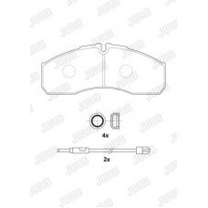 Τακάκια Σετ IVECO DAILY 2000 - 2007 JURID 2916009560