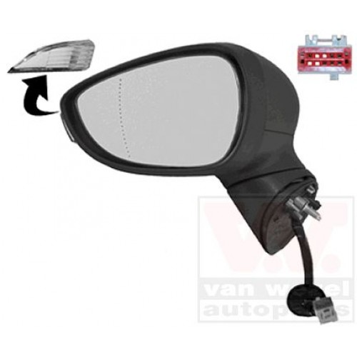 Καθρέπτης Ηλεκτρικός Θερμαινόμενος Με Φλας FORD FIESTA 2013 - 2016 Αριστερά 324007482