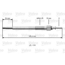 Προθερμαντήρας HONDA CIVIC 2001 - 2004 ( EP / S / U / V / M ) VALEO 345133