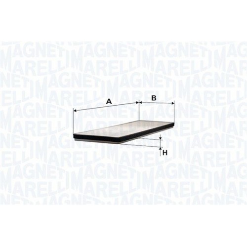 Φίλτρο αέρα εσωτερικού χώρου VW PASSAT 1997 - 2000 ( 3B2 ) MAGNETI MARELLI 350203061050