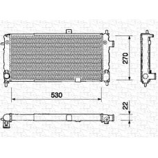 Ψυγείο Νερού OPEL CORSA 1985 - 1990 ( A ) MAGNETI MARELLI 350213324000