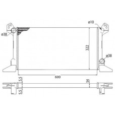 Ψυγείο Νερού FORD TRANSIT 1978 - 1986 ( V_ _ / WS ) MAGNETI MARELLI 350213513003