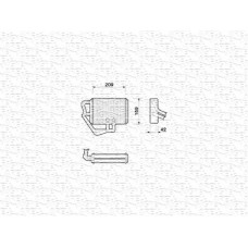 Ψυγείο Καλοριφέρ FIAT IDEA 2004 - 2007 MAGNETI MARELLI 350218065000