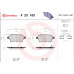 Τακάκια φρένων BREMBO P 23 105 Τακάκια φρένων BREMBO P 23 105