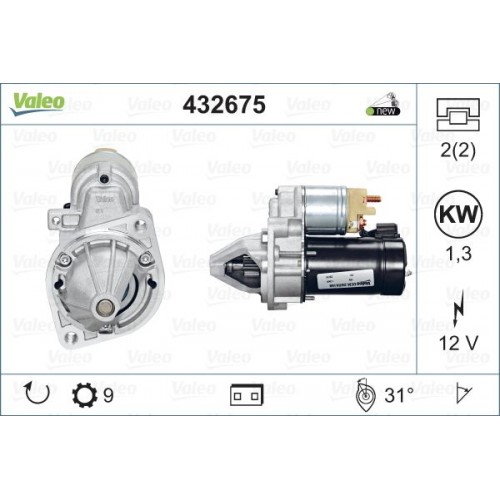 Μίζα MERCEDES C CLASS 2000 - 2003 ( W203 ) VALEO 432675