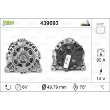 Δυναμό/Εναλλάκτης PEUGEOT 206 2000 - 2008 ( CC ) VALEO 439693