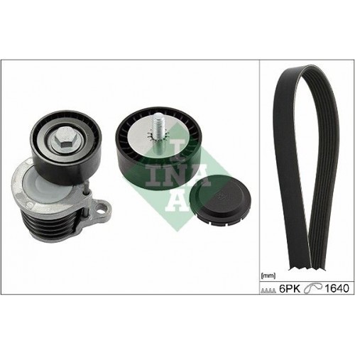 Σετ ιμάντων poly-V MERCEDES SLK 2012 - 2015 ( R172 ) INA 529 0238 10