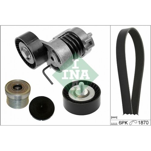 Σετ ιμάντων poly-V BMW X3 2004 - 2007 ( Ε83 ) INA 529 0255 10