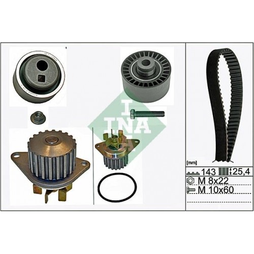 Αντλία νερού PEUGEOT 106 1992 - 1995 INA 530 0105 30