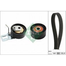 Σετ οδοντωτού ιμάντα FORD FIESTA 2008 - 2013 ( Mk6 )( JA8 ) INA 530 0698 10