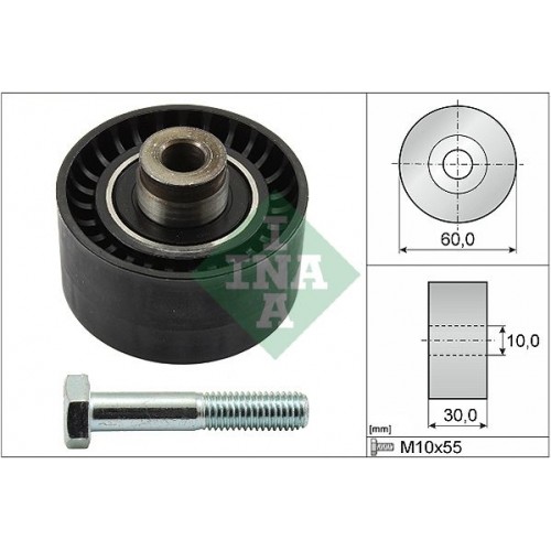 Τροχαλία παρέκκλισης & ενδιάμεσος τροχός NISSAN MICRA 2000 - 2003 ( K11 ) INA 532 0020 10