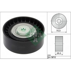 Τροχαλία παρέκκλισης & ενδιάμεσος τροχός PEUGEOT 406 1996 - 1999 ( 8B ) INA 532 0434 10