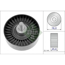 Τροχαλία παρέκκλισης & ενδιάμεσος τροχός PEUGEOT 206 2000 - 2008 ( CC ) INA 532 0705 10