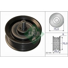 Τροχαλία παρέκκλισης & ενδιάμεσος τροχός HYUNDAI SANTA FE 2007 - 2010 ( CM ) INA 532 0744 10