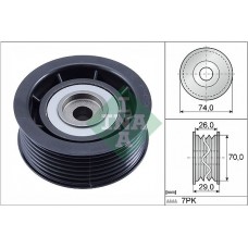 Τροχαλία παρέκκλισης & ενδιάμεσος τροχός MITSUBISHI PAJERO 2000 - 2002 INA 532 0840 10