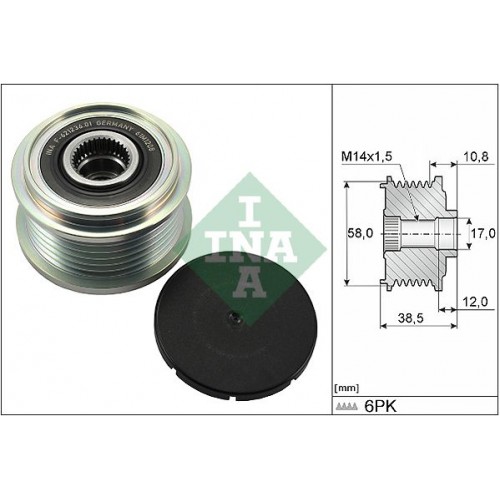 Μεμονωμένα εξαρτήματα TOYOTA AURIS 2013 - 2015 INA 535 0303 10