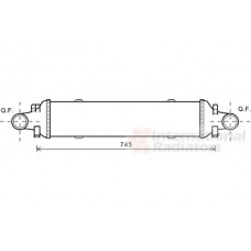 Ψυγείο Intercooler MERCEDES C CLASS 2012 - 2015 ( W204 ) 536006230