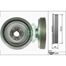 Τροχαλία ιμάντα INA 544 0038 10