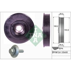 Τροχαλία ιμάντα MAZDA 2 2003 - 2005 ( DY ) INA 544 0079 20