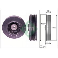 Τροχαλία ιμάντα RENAULT MEGANE 1996 - 1998 INA 544 0084 10