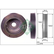 Τροχαλία ιμάντα RENAULT CLIO 2001 - 2005 INA 544 0091 10