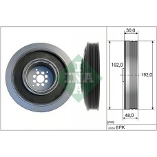 Τροχαλία ιμάντα VW TOUAREG 2003 - 2007 ( 7L ) INA 544 0102 10