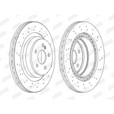 Δισκόπλακες MERCEDES E CLASS 2002 - 2006 ( W211 ) JURID 562400J