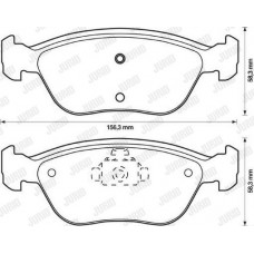 Τακάκια Σετ VOLVO S70 1997 - 2000 ( P80_ ) JURID 571457J