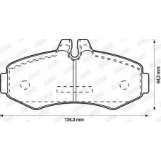 Τακάκια Σετ MERCEDES SPRINTER 1995 - 2000 ( 904 ) JURID 571946J