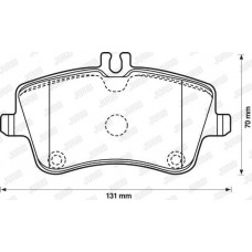 Τακάκια Σετ MERCEDES C CLASS 2000 - 2003 ( W203 ) JURID 571987J