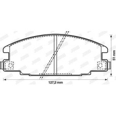 Τακάκια Σετ ISUZU TROOPER 1987 - 1991 ( UBS ) JURID 572271J