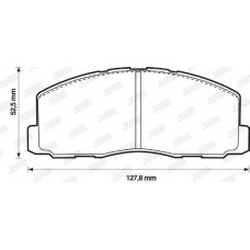 Τακάκια Σετ MITSUBISHI LANCER 1992 - 1994 ( C6 ) JURID 572295J