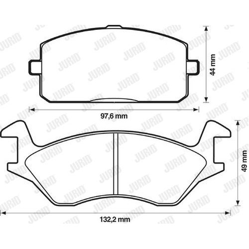 Τακάκια Σετ TOYOTA STARLET 1978 - 1984 ( EP60 ) JURID 572328J