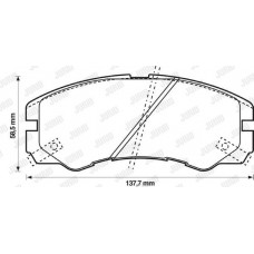 Τακάκια Σετ ISUZU TROOPER 1992 - 1998 ( UBS ) JURID 572348J